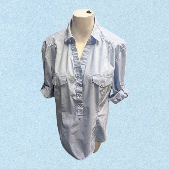 Women's New York & Company Button Down Shirt - Picture 3 of 5